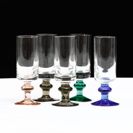 Vintage Coloured Sherry - Shot Glasses