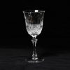 bohemian crystal cut wine glass