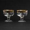 Vintage Gold Rimmed Dessert Dishes