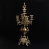 Ornate Baroque Brass Candelabra