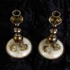 top view of Vintage Candlesticks - George Valliamy’s Dolphins