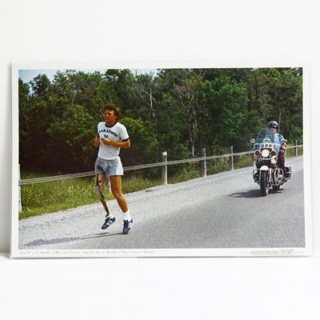 Terry Fox on his Marathon of Hope Across Canada Photo