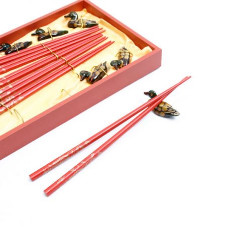 Red Chopstick Set