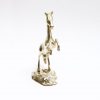 large brass rearing horse from front