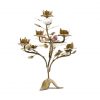 tole candelabra with leaf stand