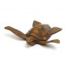 wood carved sea turtle
