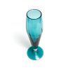 blue vintage glass vase
