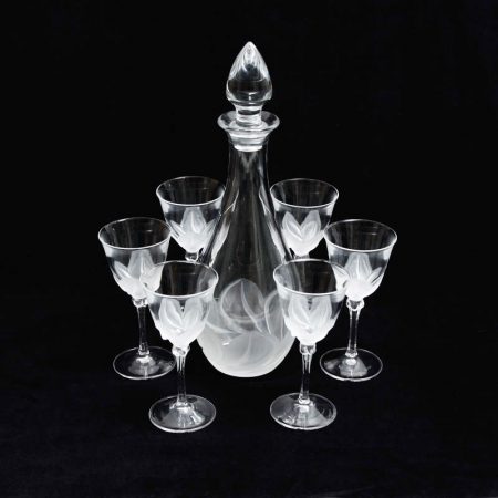 j g durand florence glasses and decanter