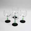 large green stem tanqueray glasses