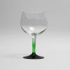 single tanqueray glass green stem