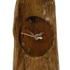 driftwood clock with roman numerals