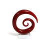 red curly glass sculpture