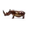 carved wood rhinoceros