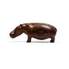 carved wood hippopotamus
