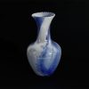 blue and white opaline italian vase