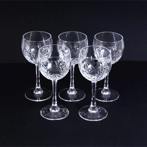 Crystal Cut Wine Glasses 20CL » KodeStore.co.uk