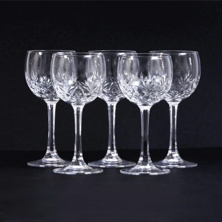 cut glass wine glasses