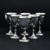WA italy silver plate goblets