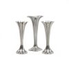 ian heath ltd silver plate bud vases