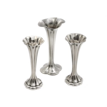 ianthe silver plate bud vases