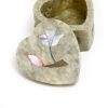 inlaid marble heart shaped trinket box