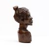 carved wood bust of african lady 3