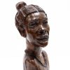 carved wood bust of african lady 5