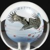Chinese reverse art globe close up