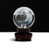 Chinese reverse art globe on stand