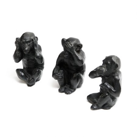 garden ornaments 3 wise monkeys