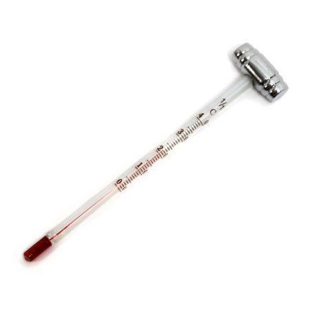 barrel shaped wine thermometer