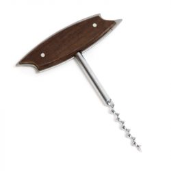 japanese shark shaped wood handle corkscrew