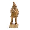 a gnome carved from wood