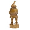 rear of carved wood gnome