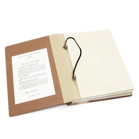 loxon loose-leaf binder with laces
