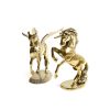 brass unicorn and pegasus
