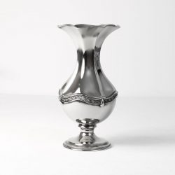 silver plate fluted vase by arthur price