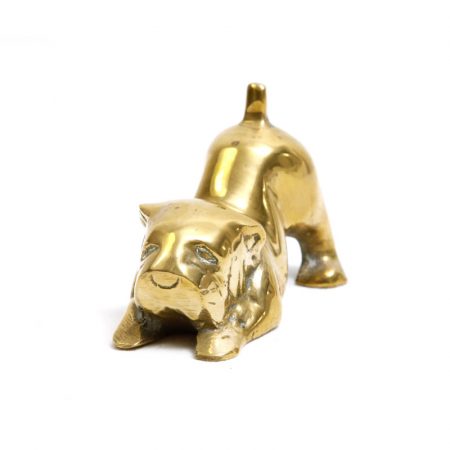 solid brass shar pei playing