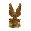 rear of ukrainian carved wood eagle