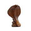 indian wood carved cobra