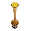 spiral amber glass vase