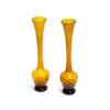 murano spiral amber glass vases 8