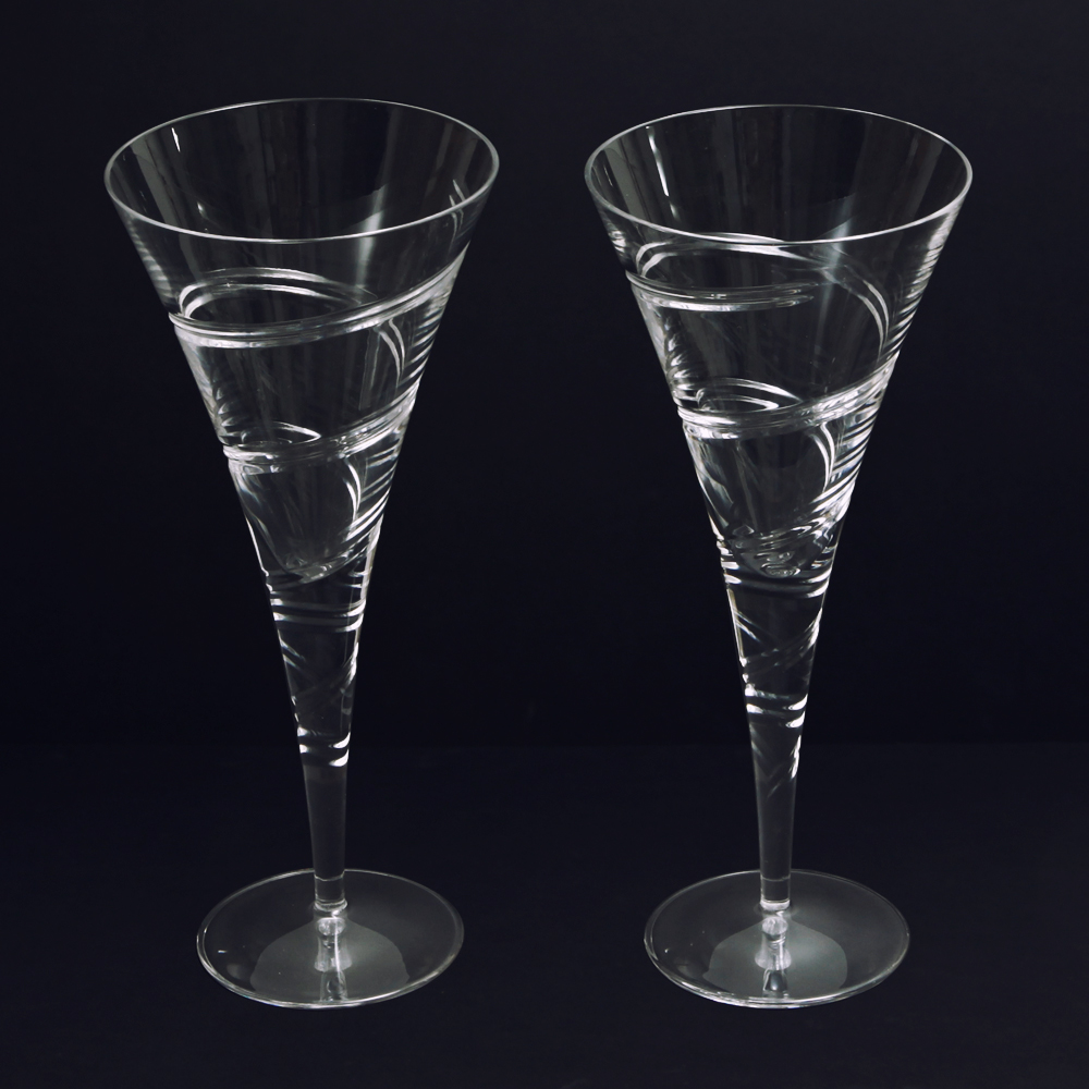 Gleneagles Crystal Spiral Cut Wine Glasses » Kode-Store.co.uk