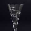 gleneagles crystal spiral cut wine glasses