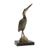 decorative heron made from horn