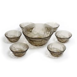 set of italian glass fruit bowls