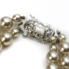 double-layered pearl costume necklace clasp