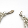 Vintage Layered Costume Pearl Necklace clasp