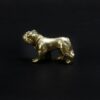 miniature brass british bulldog from the side