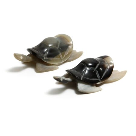 carved horn turtles from cuba